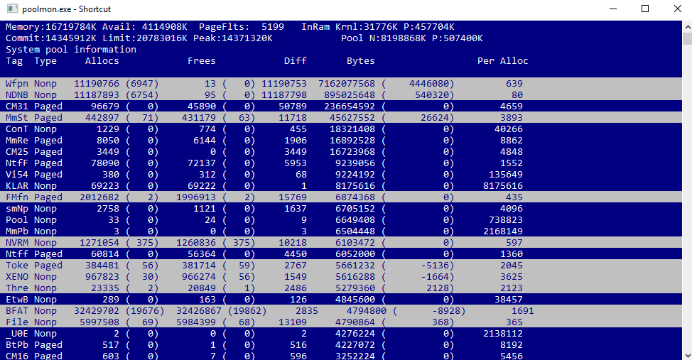 poolmon.exe for windows 10