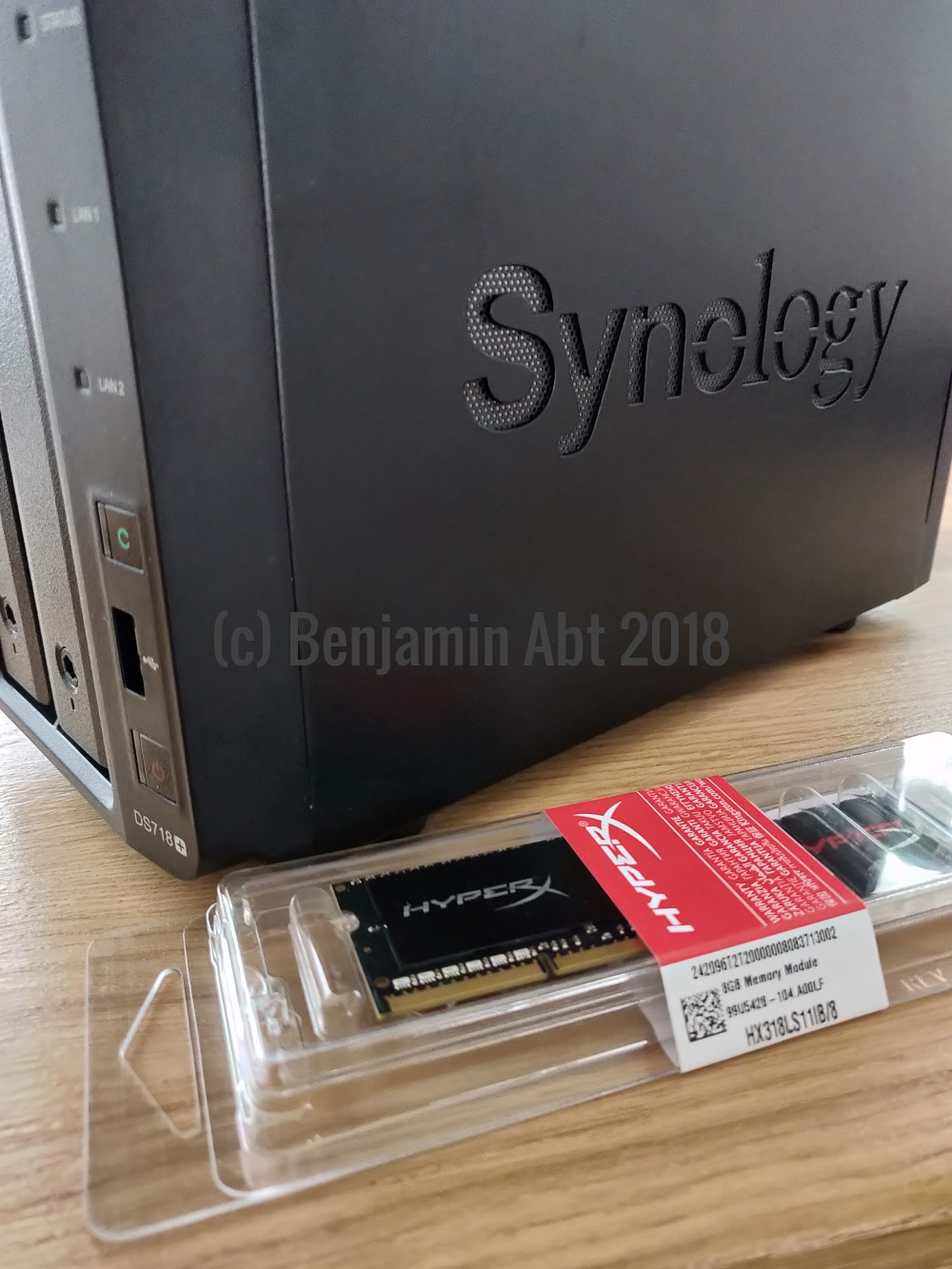 Synology DS718+ RAM Upgrade