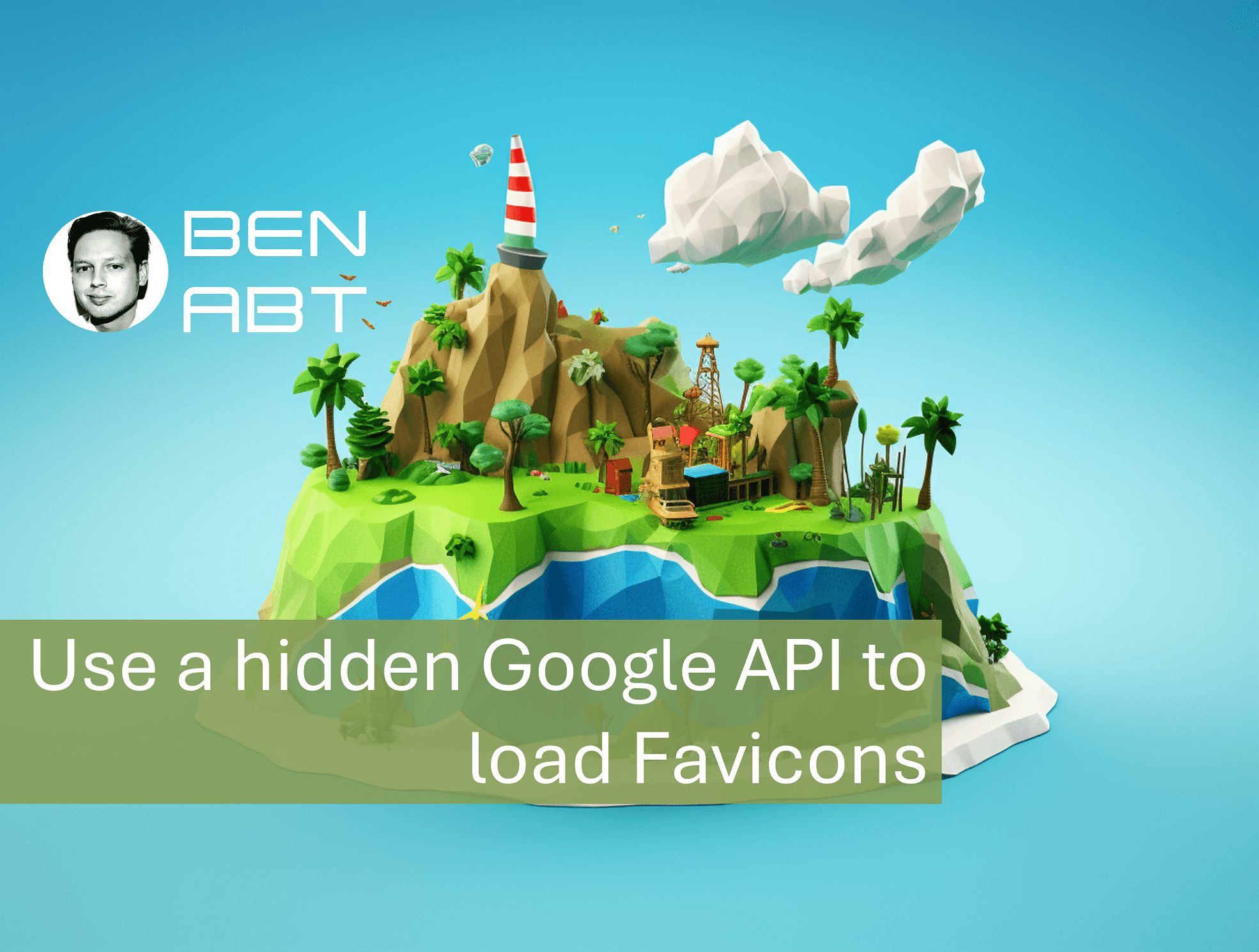 Use a hidden Google API to load favicons